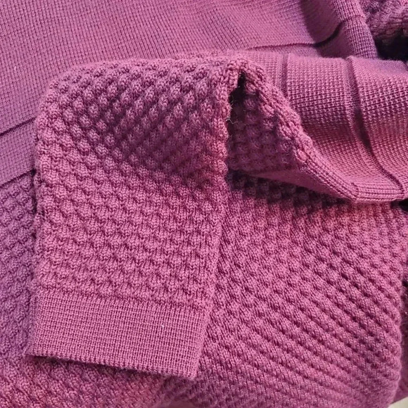 S.N.S. Herning Fisherman Knit Burgandy Size M - Picture 8 of 8